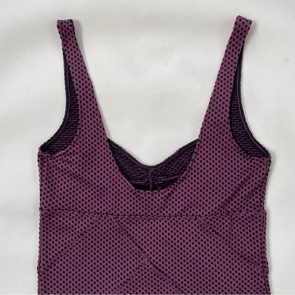 Intimately Free People Purple Black Microdot Bodycon Dress Size Medium - Picture 5 of 10